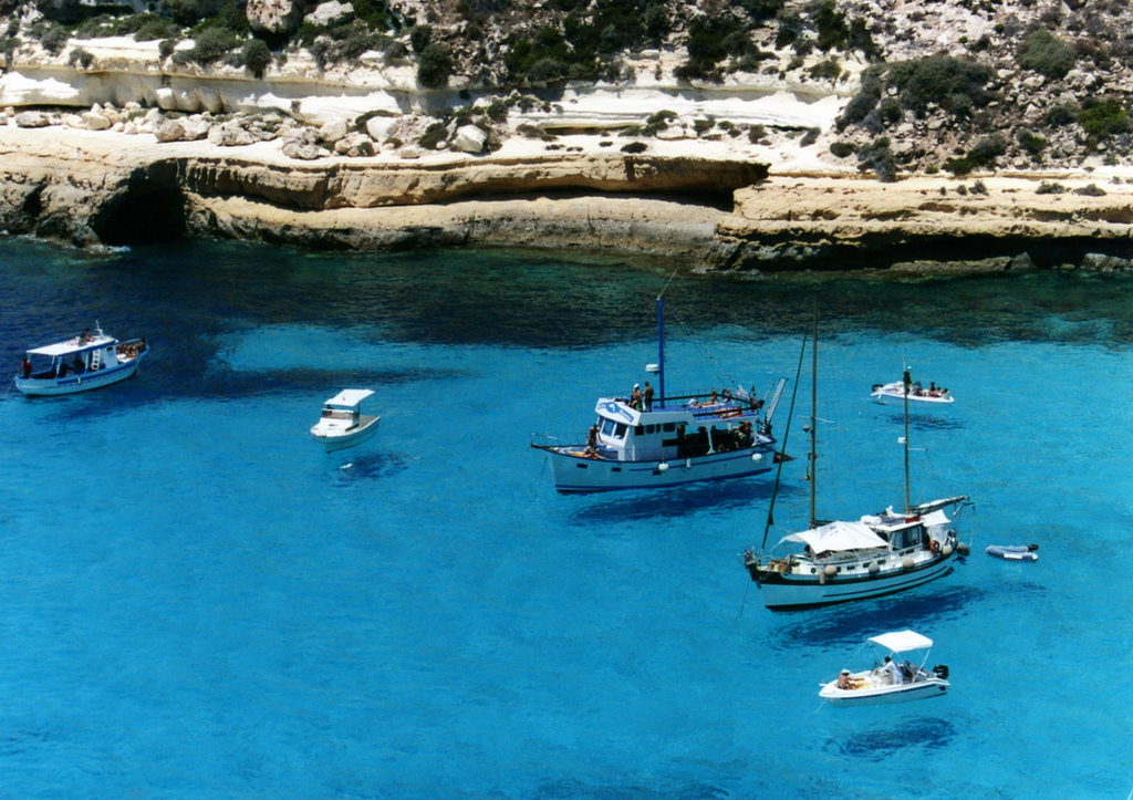 Lampedusa Gita in barca
